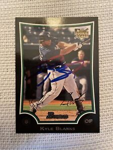 KYLE BLANKS 2009 BOWMAN ROOKIE RC AUTOGRAPHED SIGNED AUTO BASEBALL CARD BDP50