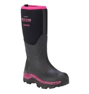 Stivali Dryshod donna Arctic Storm Hi nero/rosa taglia 11 ARS-WH-PN-W11 - Foto 1 di 6
