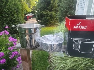 *LIRE*Inserts d'insertion de filtre à vapeur tout revêtu en acier inoxydable UNIQUEMENT, 12qt - Photo 1/24