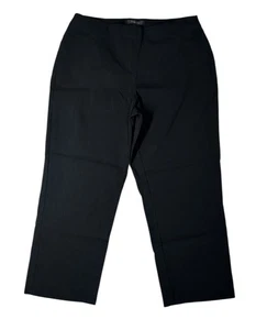 Style & Co Solid Black Pull On Elastic Waist Capri Pants with Stretch Size M - Picture 1 of 6