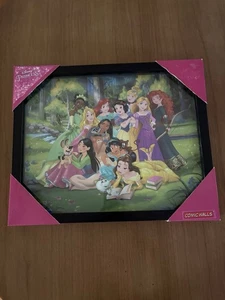 Disney Princess- Comic Walls Picture Licensed 15x12.5” 3D Framed All Princesses - Picture 1 of 9