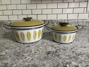 Casseruola forno olandese smaltata Cathrine Holm senape loto Norvegia 8” e 6” - Foto 1 di 24