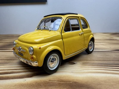 Bburago 1/21 - FIAT 500 F 1965 Yellow 1:21 - BU22098Y - [Neuf] - Photo 1/4