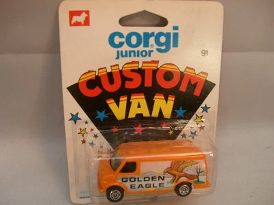1976 GREAT BRITAIN CORGI METTOY JUNIORS 91 GOLDEN EAGLE CUSTOM CHEVROLET VAN NEW - Image 1 of 3