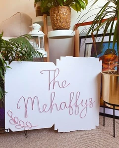 Wire family name sign |family name wall art |wire art |wire wall art |Christmas  - Picture 1 of 6