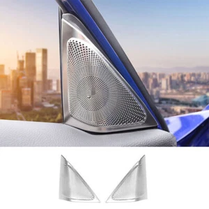 For Honda Accord 10th 2018-2022 Silver Steel Inner Door Speaker Ring Cover Trim - Foto 1 di 5