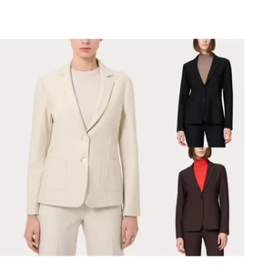 -30% DAMEN SPINNE BLAZER JACKE DO23GA ZWEI KNÖPFE SCHWARZ HERBST WINTER compact - Bild 1 von 26
