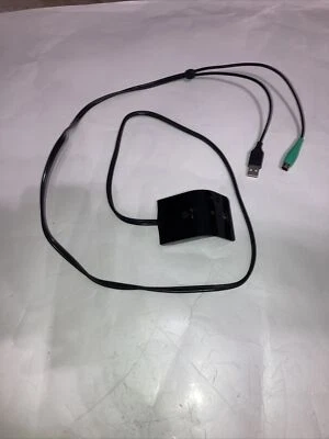 Logitech USB PS/2 Wireless Mouse Keyboard Receiver 831511-0000 Tested Works - Image 1 of 4