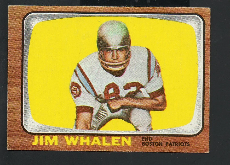 1966 Topps Football Card #14 Jim Whalen-Boston Patriots Ex Card - Image 1 of 1