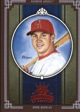 2005 Diamond Kings Framed Red Anaheim Angels Baseball Card #8 Robb Quinlan