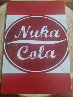 🍀 Blechschild Metallschild Gaming Fallout Nuka Cola Rusty Rostig Tin Sign - Bild 1 von 2