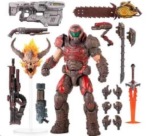 Doom Eternal Slayer Figura Scala 1/6 Variante Crimson Articolata Doomguy NYCC - Foto 1 di 1