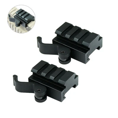 Hunting QD Riser Mount Adapter for 20mm Picatinny Guide Rail Base Quick Release - Image 1 of 4