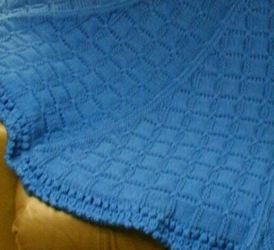 Royal Circle Knit Afghan Pattern  - Image 1 of 4
