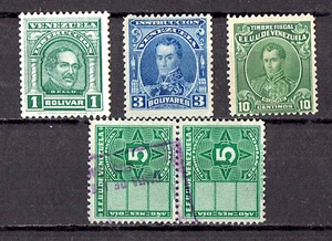 VENEZUELA. 1904-1948 Set of Revenue stamps, Timber Tax" used MH, MNH. - Picture 1 of 1