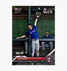 2023 Topps Now Evan Carter Rc Rangers Rookie #1004 The Crucial Catch Alcs Ps Nib