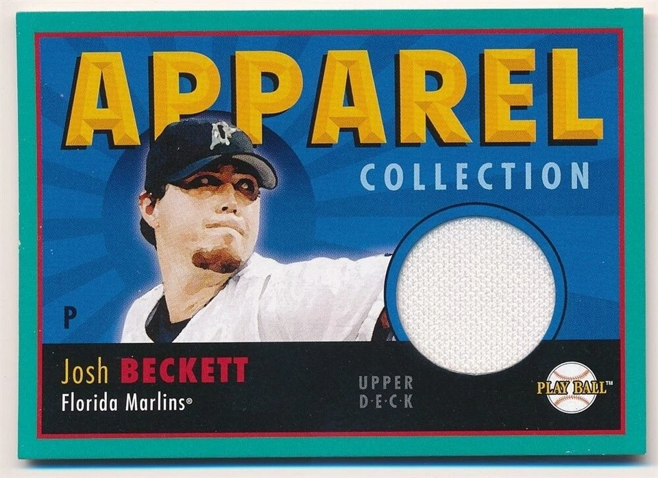 JOSH BECKETT 2004 UPPER DECK PLAY BALL APPAREL COLLECTION MARLINS JERSEY SP  C4 - Image 1 of 1