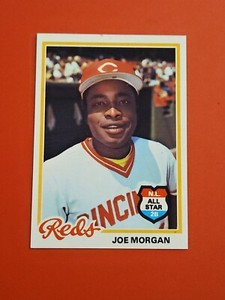 ⚾️ 1978 Topps Baseball Joe Morgan Cincinnati Reds Card #300