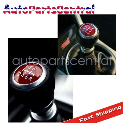 Pomo de cambio de palanca de cambios de cuero de 6 velocidades para Subaru Impreza Wrx Sti 2009-2018 Foto 1 de 4