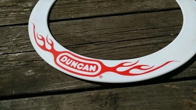 Duncan Flying Ring Frisbee 12.75in open center Disc - flames vintage toy  - Image 1 of 4