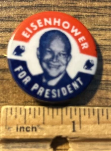Eisenhower For President Ike 1 1/4" Pinback Button Pin - Bild 1 von 2