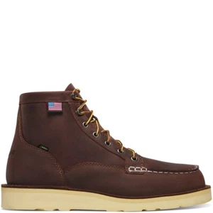 Botas Danner 15588 Bull Run GTX Puntera Moc 6" Cuero Impermeable Marrón Hechas en EE. UU. - Imagen 1 de 5