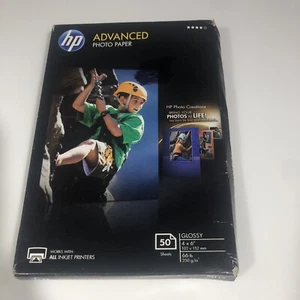 Papier fotograficzny HP Advanced, błyszczący, 66 funtów 4 x 6 cali. 102X152 mm 50 arkuszy - Zdjęcie 1 z 3