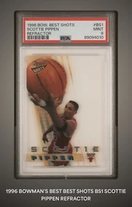 1996-97 Bowman's Best - Best Shots Refractor #BS1 Scottie Pippen PSA 9 Mint 🔥🔥 - Picture 1 of 2