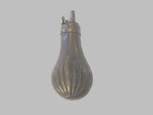 Early Pistol Powder flask,Great Patina,Estate Sale one of Eight - Foto 1 di 7