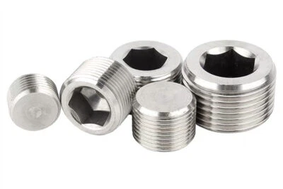 1/8" 1/4" 3/8" 1/2" 1" BSP Stainless Steel Internal Hex Male Blanking Plug Cap