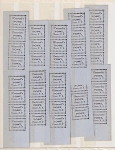 (10) Strips of 4, Westervelt's Post 144L2 reprint by Hussey. Lyons CV $40/strip - Picture 1 of 1