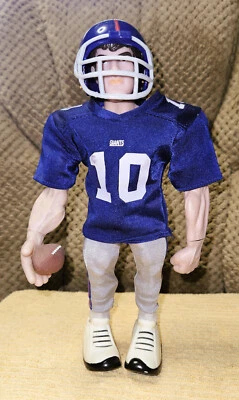 Figura de acción Eli Manning NFLPA 2004 - New York Giants #10 - 12" - con casco y fútbol americano Foto 1 de 4