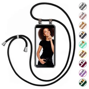 Phone Chain For Huawei Y5p Case with Strap Chain Cover Bumper Cord Wrap Aroun... - Picture 1 of 17