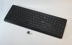 Microsoft Wireless Desktop Keyboard 900 (Model 1738) w/USB Dongle Black Matte - Picture 1 of 10