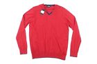 JARED LANG RED LARGE VNECK SWEATER MENS NWT NEW