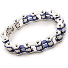 Bracelets hommes bracelets bleu motard vélo moto chaîne bracelets pour femmes