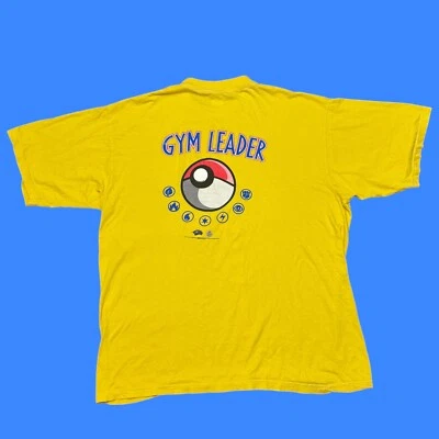 Camisa Pokemon Vintage XL Amarilla Pikachu Años 90 Juego de Cartas Coleccionables Promo Nintendo Y2K Foto 1 de 4