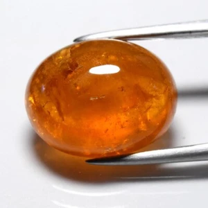 ๐ 8.86ct Oval Cabochon Natural Orange Spessartite Garnet - Mozambique Gem - Picture 1 of 4