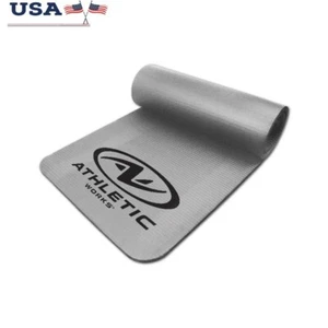 12mm Thick Fitness Mat Non Slip Yoga Exercise Mat Carry Strap Foldable NBR Foam - Picture 1 of 12