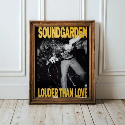 Soundgarden Wall Art Poster, Louder Than Love Music Print, Band Poster, Grunge - Image 1 of 4