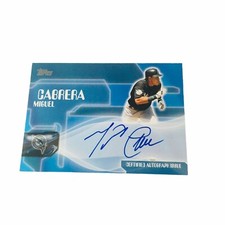 2005 Topps Miguel Cabrera Authentic On-Card Autograph Florida Marlins TA-MC