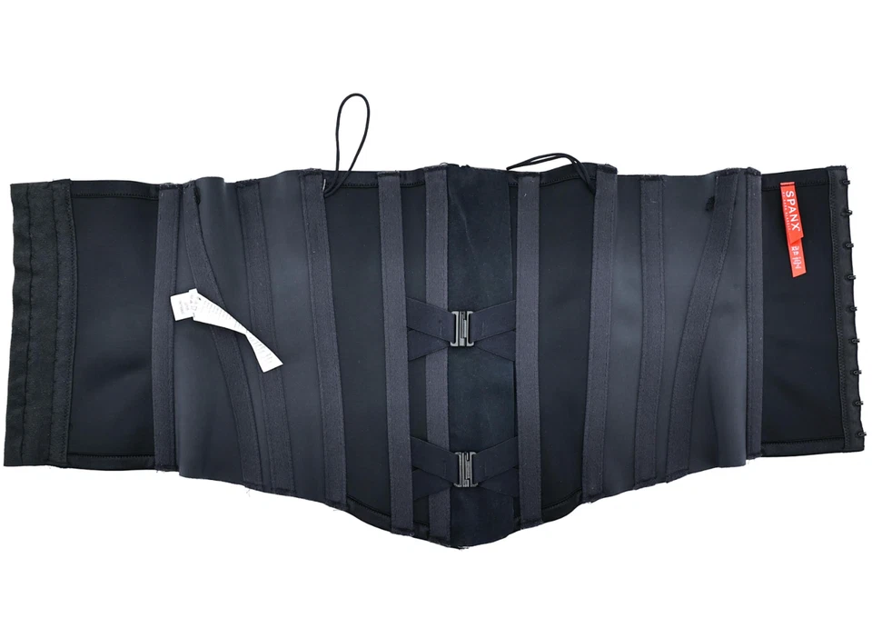 SPANX Under Sculpture Black Corset Waist Trainer Cincher Size S