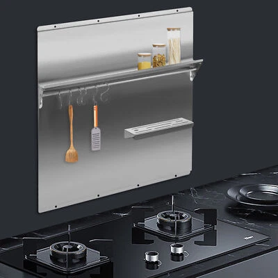 Protector de placa contra salpicaduras de acero inoxidable 76*78*5 cm de rango Foto 1 de 4