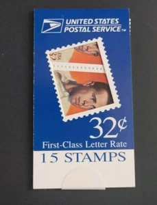 U.S. MAKESHIFT BKLT OF 15 SCOTT#BK267 1997 32ct HUMPHREY BOGART. Free Shipping! - Picture 1 of 2