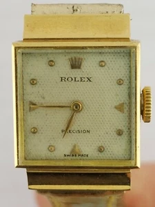 Original Vintage Rolex Precision, 18k Gold, Lady Dresswatch, Modell 74873 - Bild 1 von 5