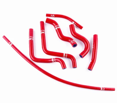 For Honda CR125 CR125R 2000 2001 2002 2003 2004 Silicone Radiator Hose Kit Red Foto 1 de 4