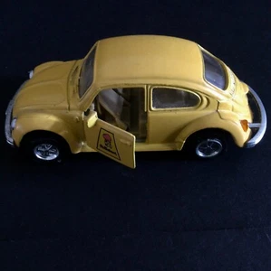 VINTAGE WELLY VW VOLKSWAGEN YELLOW 1:34-1:39 SCALE METAL - Picture 1 of 7