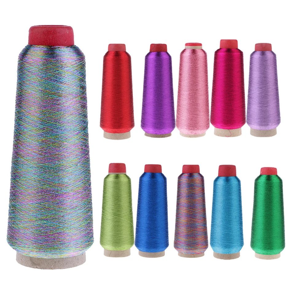 3000 Meters Metallic Embroidery Thread Spools Cones for Needlepoint Supplies - Image 1 of 1