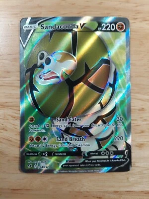 Sandaconda V 184/192 Rebel Clash NM Full Art Ultra Rare Pokemon Card  - Image 1 of 2