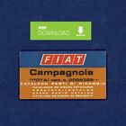 Fiat Campagnola 1107A Torpedo Catalogo ricambi Manuale parti esplosi SPARE PARTS